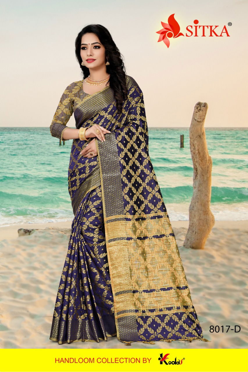 Break Fast 8017 Jacquard Silk Designer Saree